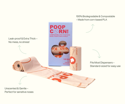 Poopcorn Walk Set – 3D printed Dispenser & Biodegradable Bags